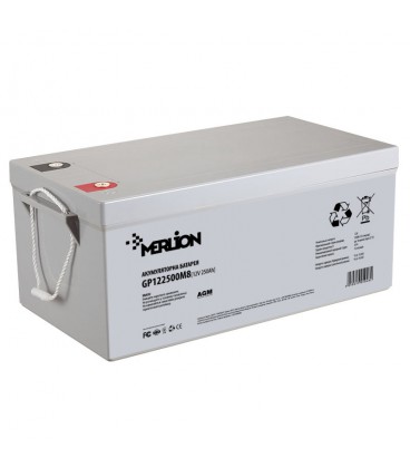 Акумуляторна батарея MERLION AGM GP122500M8 12 V 250 Ah (525 x 275 x 278) Q1/18