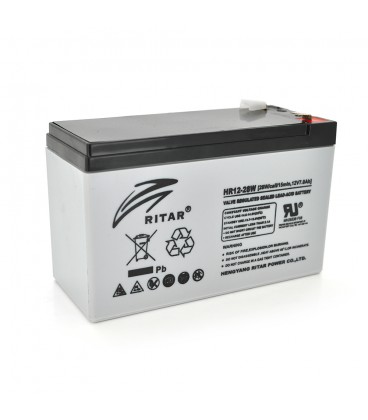 Акумуляторна батарея AGM RITAR HR1228W, Gray Case, 12V 7.0Ah ( 151 х 65 х 94 (100 ) 2.17kg Q10420