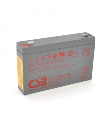 Акумуляторна батарея CSB HRL634WF2FR, 6V 9Ah (151х34х99мм) Q10