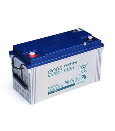 Аккумуляторная батарея SSB AGM SBL135-12HR 12 V 120 Ah ( 406 x 174 x 215 ), 34 kg White