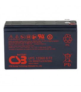 Акумуляторна батарея CSB UPS123606F2/F1, 12V 6Ah (151х51х94мм), 2.03 kg Q12