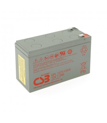 Акумуляторна батарея CSB GPL1272F2, 12V 7,2Ah (151х65х100мм) 2,63кг Q10