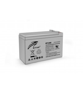 Акумуляторна батарея AGM RITAR RT1290, Gray Case, 12V 9.0Ah ( 151 х 65 х 94 (100) ) Q10