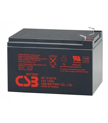 Акумуляторна батарея CSB GP12120F2, 12V 12Ah (151х98х100мм), Box/Q6