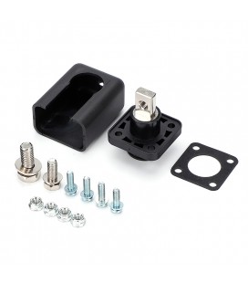 Корпусна прохідна клема 150A-A, М8-M6, 150A, 600V, ≤0,6 мОм, мідь, IP54, Black