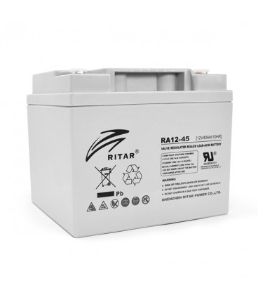 Акумуляторна батарея AGM RITAR RA12-45, Gray Case, 12V 45.0Ah (198 x 166 x169) Q1
