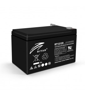 Акумуляторна батарея AGM RITAR RT12120B, Black Case, 12V 12.0Ah (151х98х 95 (101) ) Q4