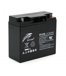Аккумуляторная батарея AGM RITAR RT12180BL5, Black Case, 12V 18.0Ah (181х77х167 ) Q4