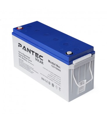 Акумуляторна батарея PANTEC  150-12 GEL 12V 150 Ah (483 x 170 x 238), 43.6 kg Grey Q1/48