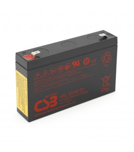 Акумуляторна батарея CSB HRL634WF2, 6V 9Ah (151х34х99мм) Q10
