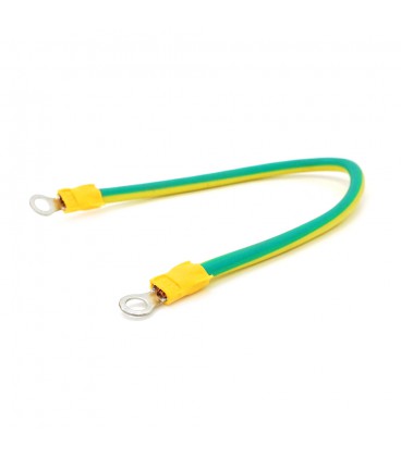 Перемичка (з'єднувач) 200 мм 6 мм2  під болт М6 (6,3 мм внутрішній діаметр) для акумуляторів, ціна за штуку