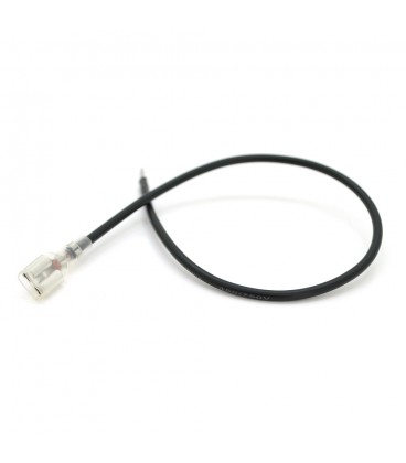 Перемичка (з'єднувач) 250 мм 1мм2  під клеми F2 для акумуляторів, чорна, ціна за штуку