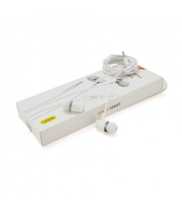 Наушники проводные iKAKU KSC-205 XINYU с микрофоном, White, Bох