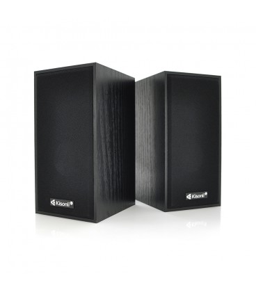 Колонки 2.0 Kisonli T-004  для ПК і ноутбука, USB + 3.5mm, 2x3W, 20Hz- 20KHz, Black, BOX, Q40