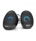 Колонки 2.0 Kisonli L-7070 для ПК і ноутбука, USB + 3.5mm, 2x3W, 20Hz- 20KHz, Black, BOX, Q50