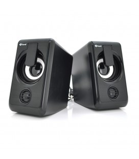 Колонки 2.0 Kisonli L-1010 для ПК и ноутбука, USB + 3.5mm, 2x3W, 20Hz- 20KHz, Black, BOX, Q50