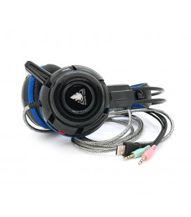 Наушники проводные Jedel GH-215, с микрофоном, Black/Blue, Box