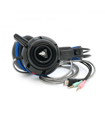 Навушники провідні Jedel GH-215, з мікрофоном, Black/Blue, Box