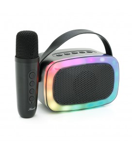 Колонка Kisonli G21 Bluetooth 5.0, 1х5W, 1800mAh, USB/TF/BT/LED/AUX, DC: 5V/1A, Black, BOX, Q45