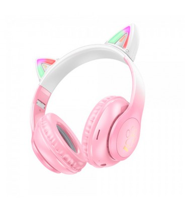 Бездротові навушники Bluetooth HOCO W42, White/Pink, Box