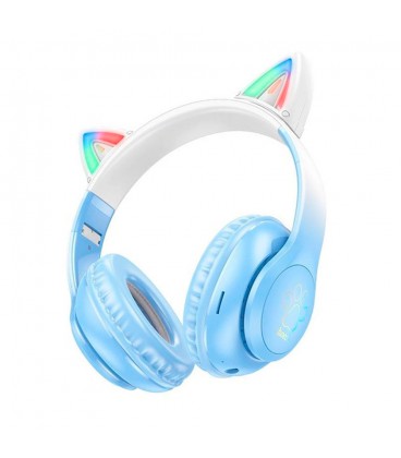 Беспроводные Bluetooth наушники HOCO W42, White/Blue, Box