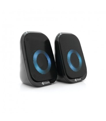 Колонки 2.0 Kisonli X7 для ПК и ноутбука, USB + 3.5mm, 2x3W, 20Hz- 20KHz, Black