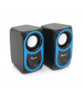 Колонки 2.0 Hotmai HN-88 USB+3.5mm, 2x3W, 20Hz-18KHz, з регулятором гучності, Blue/Red, BOX, Q24