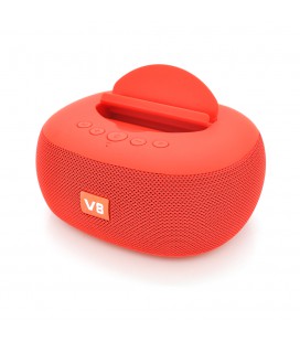 Колонка DV08 Bluetooth 4.1 до 10m, 2х5W, 4Ω, 1200mAh, ≥90dB, TF card/USB, DC 5V, Red