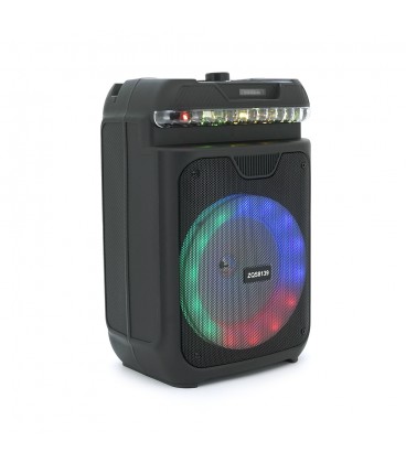 Акустична система з підсвічуванням ZQS8139, 15W, вбудований акум 3600mAh, живлення від USB кабелю, Black, Box