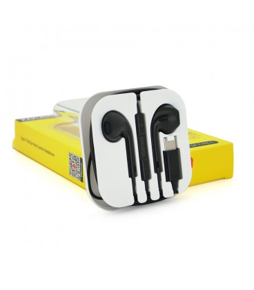 Универсальные наушники-вкладыши iKAKU KSC-579 BEIDI с микрофоном (Type-C), Black, Bох