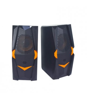 Колонки 2.0 Hotmai HT-414 USB + 3.5mm, 2x2.5W, 20Hz- 18KHz, з регулятором гучності, Black, BOX, Q24