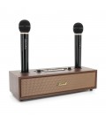 Колонка Kisonli G102 Bluetooth 5.3,Two microphone, 2х8W, 1800mAh, USB/TF/BT/AUX, DC: 5V, BOX, Brown, Q8