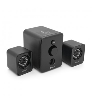 Колонки Kisonli U-3000BT, 5W+2x3W, USB/TF/BT/FM/AUX, с сабвуфером, DC: 5V, Black, BOX, Q40