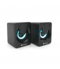 Колонки 2.0 Kisonli L-1030 для ПК та ноутбука, USB + 3.5mm, 2x3W, 20Hz-20KHz, 20X11X13mm, black