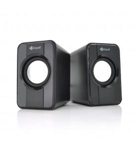 Колонки 2.0 Kisonli S-444 для ПК і ноутбука, USB + 3.5mm, 2x3W, 20Hz- 20KHz, Black, BOX, Q60
