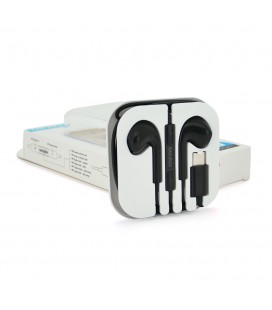 Універсальні навушники-вкладиші iKAKU KSC-697 HAOYUN з мікрофоном (Type-C), Black, Bох