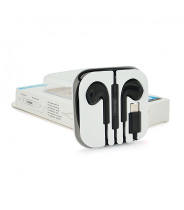 Універсальні навушники-вкладиші iKAKU KSC-697 HAOYUN з мікрофоном (Type-C), Black, Bох