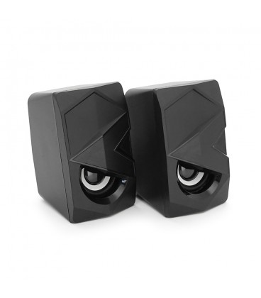 Колонки 2.0 Hotmai FTN-39 USB+3.5mm, 2x3W, 20Hz-18KHz, з регулятором гучності, Black, BOX, Q24