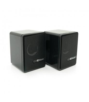Колонки 2.0 Kisonli L-4040 для ПК та ноутбука, USB + 3.5mm, 2x3W, 20Hz-20KHz, Black