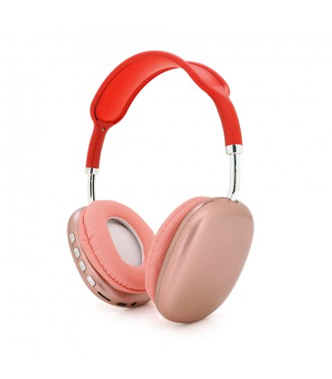 Бездротові навушники Bluetooth Macaron P9, Red