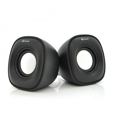 Колонки 2.0 Kisonli V350 для ПК і ноутбука, USB + 3.5mm, 2x1,5W, 20Hz- 20KHz, Black, BOX, Q60