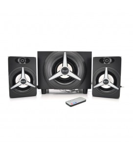 Колонки 2.1 Kisonli TM-7000A, для ПК і ноутбука, живлення 220V + jack 3.5mm, 15W+2x5W, 20Hz- 20KHz, з сабвуфером, bluetooth, Bla