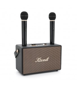 Колонка Kisonli G101 Bluetooth 5.0,Two microphone, 2х15W, 2400mAh, USB, DC: 5V/1A, BOX, Black, Q8