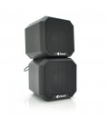 Колонки 2.0 Kisonli KS-02, для ПК і ноутбука, USB + 3.5mm, 2x3W, 20Hz- 20KHz, Black, BOX, Q50