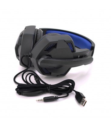 Игровые наушники с микрофоном iKAKU KSC-713 ZHANHUN, Black-Blue, Box