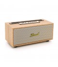Колонка Kisonli G12A Bluetooth 5.0, 1х8W, 1200mAh, USB/TF/BT/AUX, DC: 5V/1A, Wooden, BOX, Q40