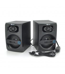 Колонки 2.0 Kisonli T-010 для ПК і ноутбука, USB + 3.5mm, 2x3W, 20Hz- 20KHz, Black, BOX, Q30
