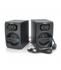 Колонки 2.0 Kisonli T-010 для ПК і ноутбука, USB + 3.5mm, 2x3W, 20Hz- 20KHz, Black, BOX, Q30