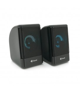 Колонки 2.0 Kisonli L-8080 для ПК та ноутбука, USB + 3.5mm, 2x3W, 20Hz-20KHz, 20X11X13mm, black