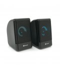 Колонки 2.0 Kisonli L-8080 для ПК та ноутбука, USB + 3.5mm, 2x3W, 20Hz-20KHz, 20X11X13mm, black